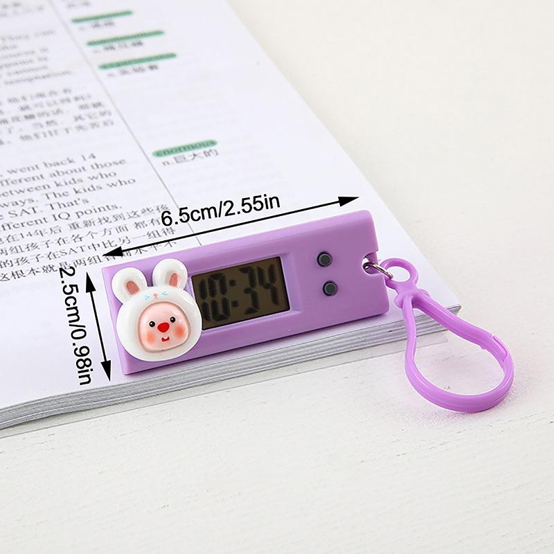 Portable Silent Digital Electronic Clock For Student Exam Study Library Mini Pocket Watch Green Backlight Lcd Display