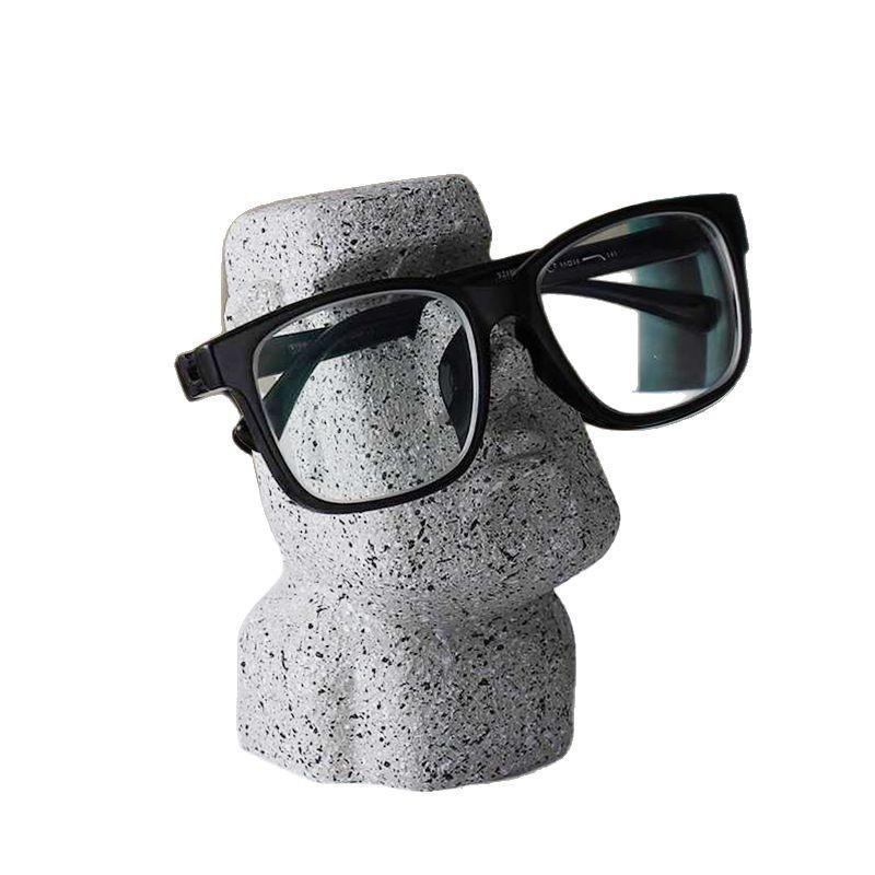 Character Resin Glasses Shelf Organizer For Desk Decor Home Office Use