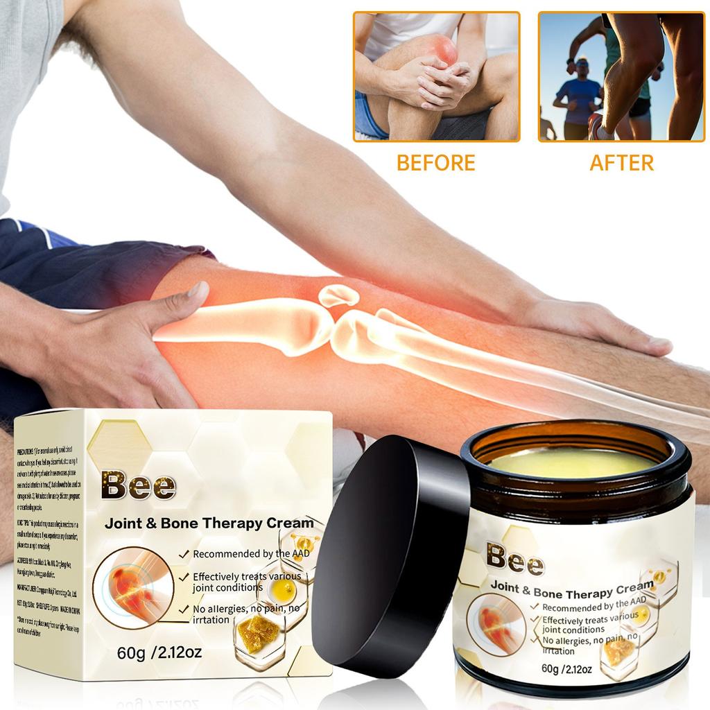 Бальзам для суставов, увлажняющий, комфортный, для всего тела, бальзам с апитерапией, для суставов спины, шеи, рук, ног, 60 г