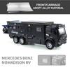 1:24 Mercedes Benz Camper RV Caravan игрушечная модель автомобиля литой игрушечный грузовик с инерционным механизмом модель игрушечного автомобиля со звуком и светом подходит для детей мальчиков девочек