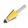 8mm Shank Chamfer Bevel Edging Router Bit with Bearing Woodworking Milling Cutter15 Degrees