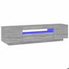 VidaXL Meuble TV avec lumières LED Sonoma gris 160x35x40 cm, meuble TV avec lumière LED, support tv, armoire média, meuble 815727