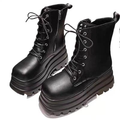 Женские сапоги, роскошные ботинки «Челси» на толстой подошве, женские повседневные ботинки на плоской подошве, модная обувь высокого качества для женщин, Zapatos De Mujer