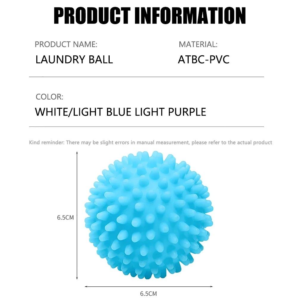 Шарик для стирки Шарики для сушки Многоразовый ПВХ Твердый Шарик для уборки дома Бытовая уборка Аксессуары для стиральной машины Смягчитель для белья