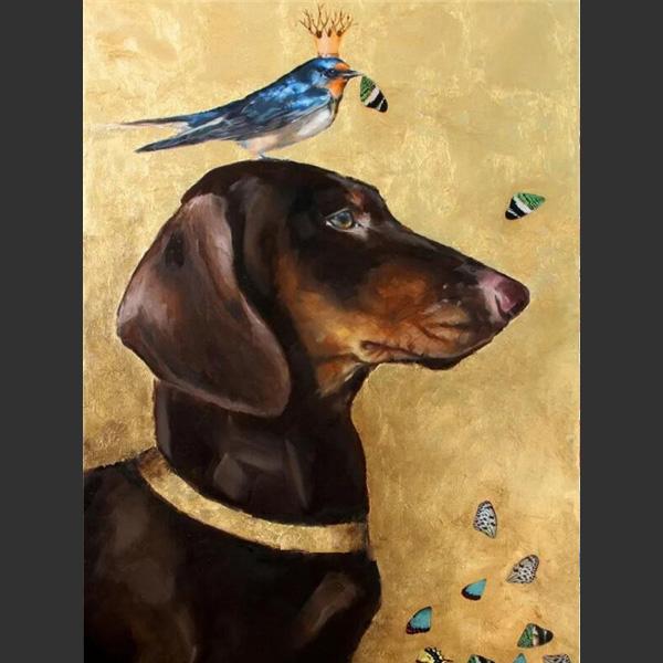 5D DIY Алмазная картина Милая маленькая черная собака Алмазная вышивка Набор для вышивки крестом Полный горный хрусталь Мозаика Домашний декор