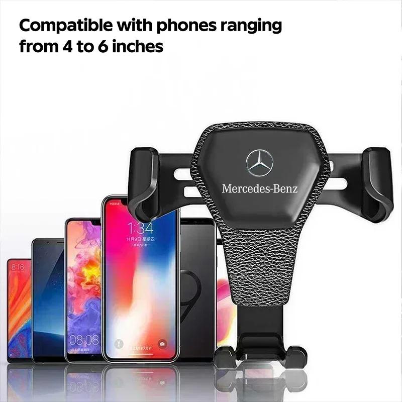 Car Specific Car Mount GPS Phone Vent Clip Installation For Mercedes Benz AMG C180 C200 C260 C300 W108 W124 W126 W140 W168 W169 GJ1