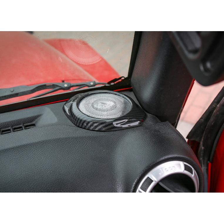 Автомобильный громкоговоритель на передней стойке, декоративная крышка, кольцевая накладка, наклейки на рамку для Jeep Wrangler JK 2015 2016 2017, аксессуары для интерьера