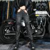 VOLERO + VOLERO + мотоциклетные джинсы, женские мотоциклетные брюки в стиле ретро с покрытием, повседневная рабочая одежда, велосипедные брюки с несколькими сумками