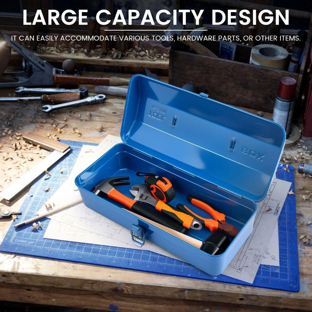 Heavy Duty Tool Box Metal Storage Tools Box Iron Construction Hardware Storage  Electrician Repair