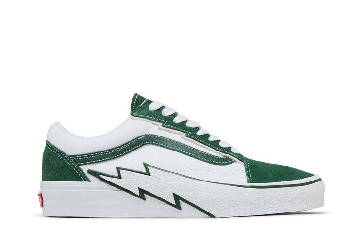 Мужские кроссовки Vans Old Skool Bolt Green White Зеленый/Истинный Белый