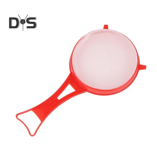 4 шт. дуршлаг для муки с длинной ручкой, безопасный пластиковый многофункциональный ситечко для чая и муки