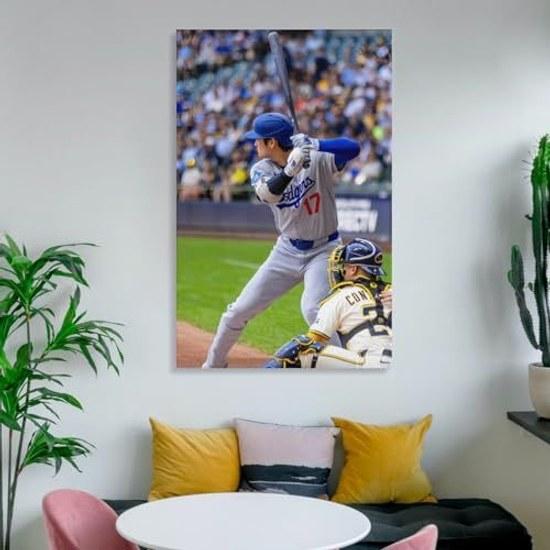 Shohei Ohtani baseball Major League poster wall decoration living room decor (49) panel modern art interior home artwork 16x24 inch (40x60 cm)