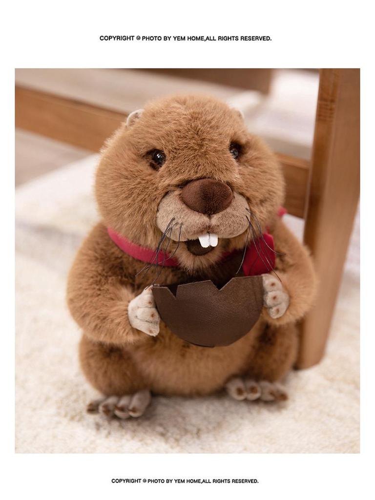 Nezha Reborn Plush Screaming Marmot Cotton Doll - Cute Birthday Gift