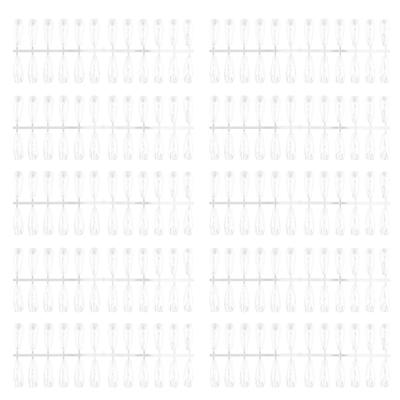 240 шт. Палочки-свотчи для ногтей Прозрачные типсы для демонстрации лака для ногтей Маникюрные принадлежности Длинная трапеция