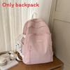 Capacity Fashion Big Backpack With Solid Color Design And Letter Decor For Daily