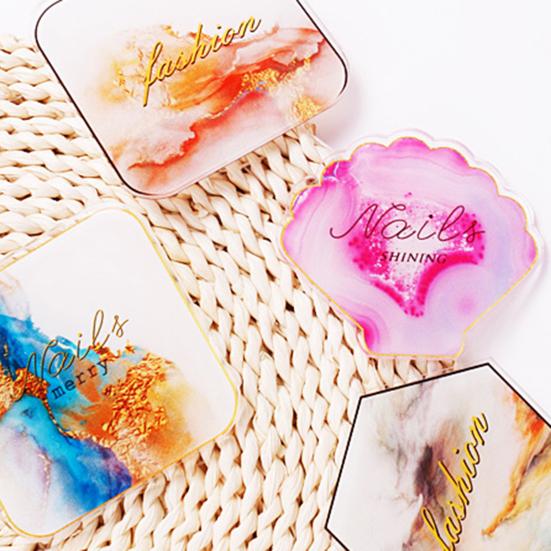Цветовая палитра ногтей Натуральная многофункциональная акриловая стильная пластина для дизайна ногтей для дома