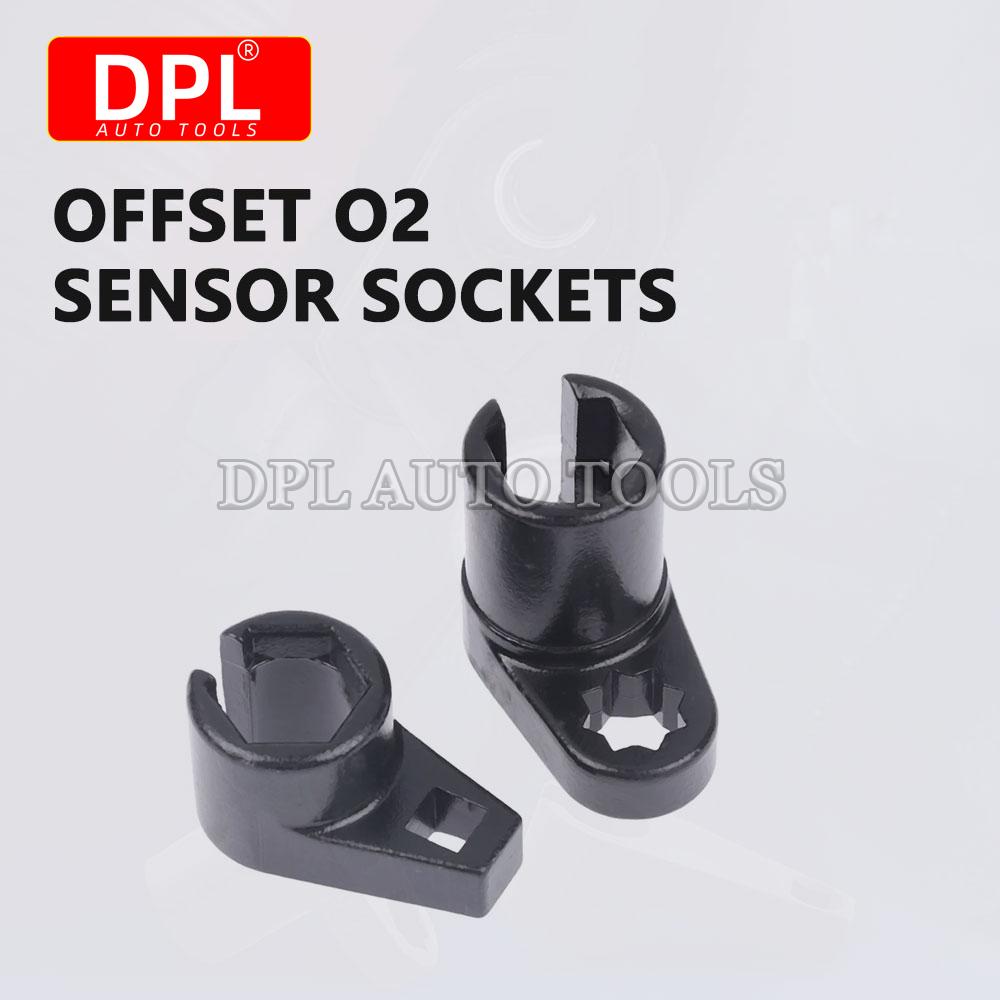 3/8' 22MM Lambda Offset Oxygen Sensor Socket Wrench O2 Tool Kit Set Adapter Engine Wrench