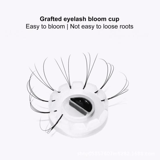 Yousheng 100 шт./пакет Чашка для наращивания ресниц Камелия Простая в использовании Сверхлегкая Портативная Многоразовая Бьюти-аксессуар Пластиковая Чашка для клея для ресниц Цветок