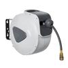 Automatic Compressed Air Hose Reel, 20m, 1/4" BSP Connector, 180 Degree Rotating Wall Mount, Gray