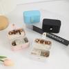 Jewelry Box Portable and Compact Business Travel Storage Box Exquisite Travel Double Layer Desktop Jewelry Box