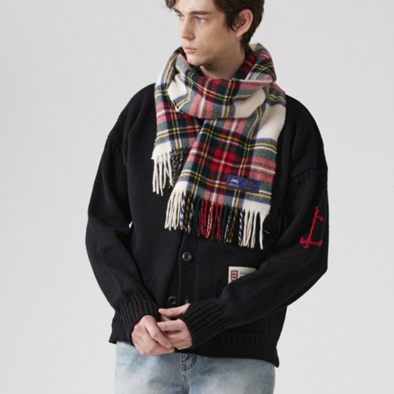 ABRAHAM MOON Шаль-шарф из мериносовой шерсти 50 см - Dress Stuart