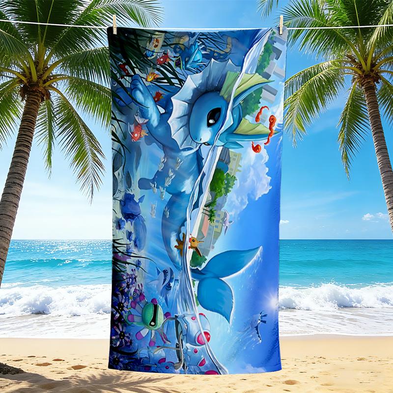 1Pc Underwater Fantasy World Beach Towel Quick Dry Multiuse For Beach Pool Gym Yoga Home Travel Christmas Halloween Xmas Gift Es129