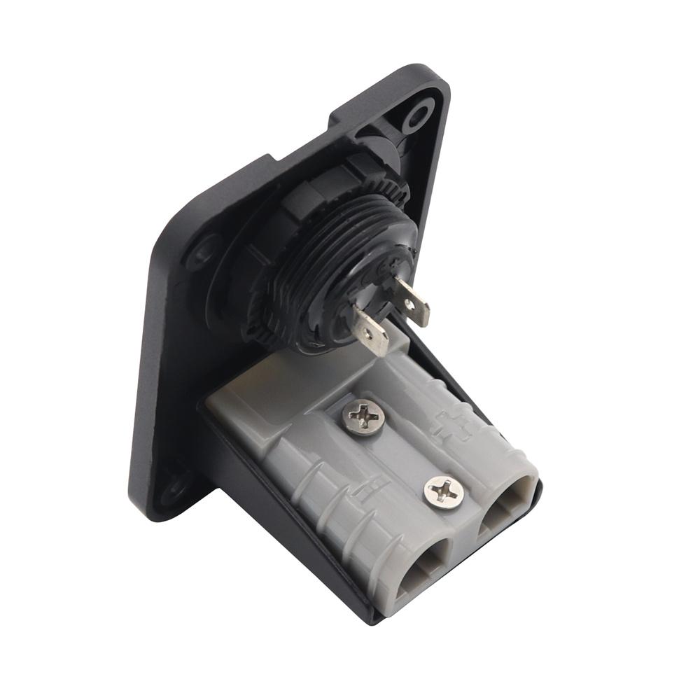 50 Amp Plug Socket With Voltage Meter Flush Mount Recessed Plate