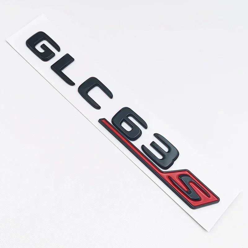AFDO2 3D ABS Black GLC63S Logo Letters V8 BITURBO 4MATIC Badge Car Rear Star Sticker Trunk AMG Emblem For Mercedes Benz GLC AMG X253