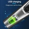 USB Перезаряжаемая 3 в 1 Электробритва Моющаяся Бритвенная Машинка Прочный Триммер для Бороды Подарки