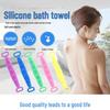 Silicone Double-Sided Bath Towel for Exfoliating & Back Scrubbing