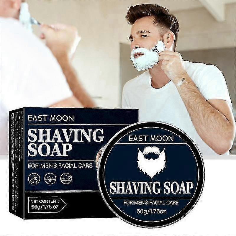 Men's Shaving Soap Bar Wet Shave For Sensitive Skin Rich Shaving Lather Soap Durable Men Beard Shaving Soap Gift For Boyfriends