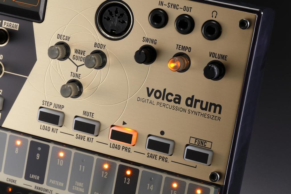 KORG Volca Drum Digital Percussion Synthesizer Rhythm Machine with Built-in Speaker and Headphone Compatible, Compact Size for Use Anywhere