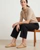 Beige Ballet Flats Made of Genuine Leather with a Belt Beige Ballet Flats Made of Genuine Leather with a Belt 38