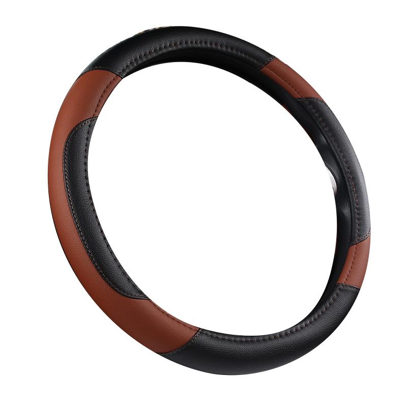 Моточехлы автомобильный противоскользящий кожаный чехол на руль Универсальный автомобильный защитный чехол на руль модный стиль 38 см