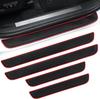 Car Door Threshold Protection, 4PCS Door Edge Step Dust Shield Cover, Car/SUV Universal Rubber Scratch Resistant Exterior Accessories
