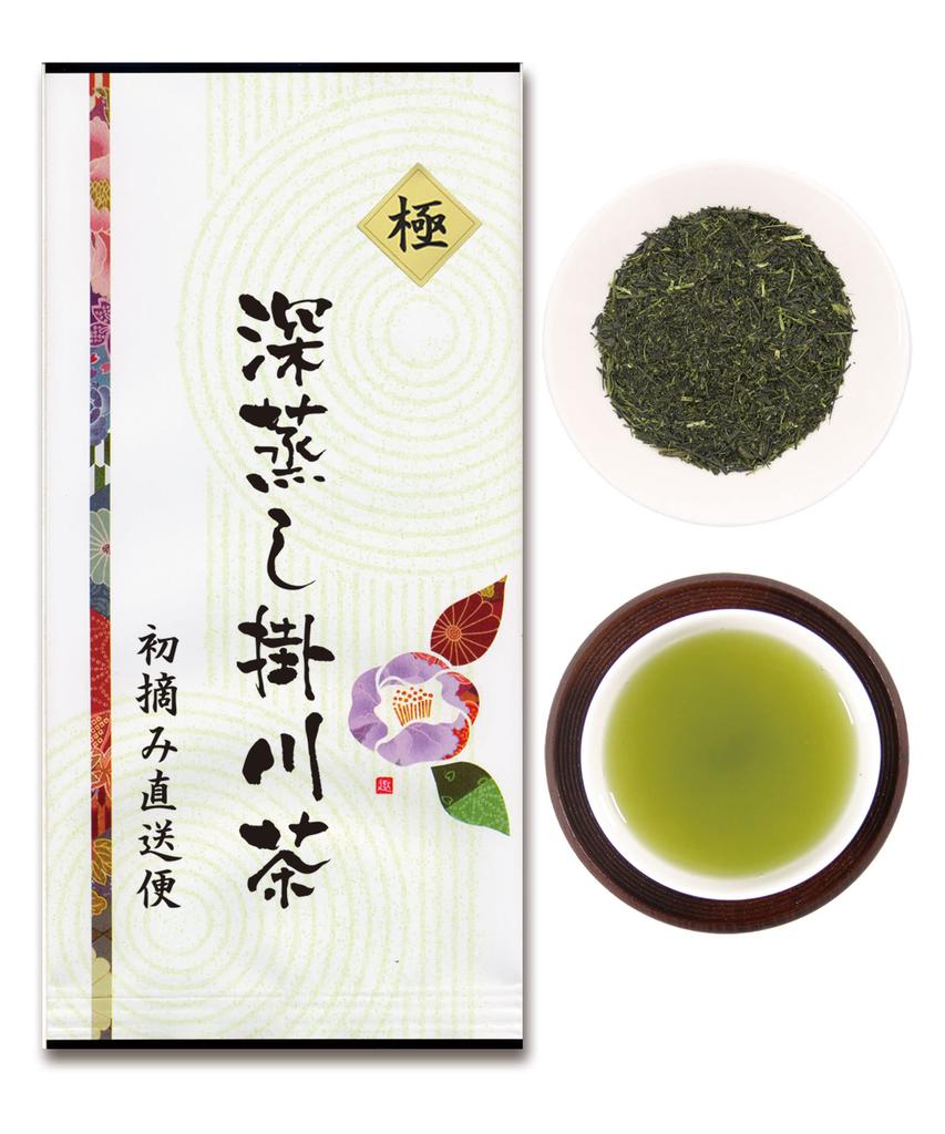 Префектура Сидзуока Kakegawa First Pick Зеленый чай First Pick Чайные листья глубоко пропаренные Kakegawa Tea Закрытый чай Закрытый чай Специальный чай 100 г 1 пакетик 100%