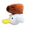 Cute Toy Simulation Capybara Pendant Cartoon Capybara Fluffty Animal Doll  Birthday Gift