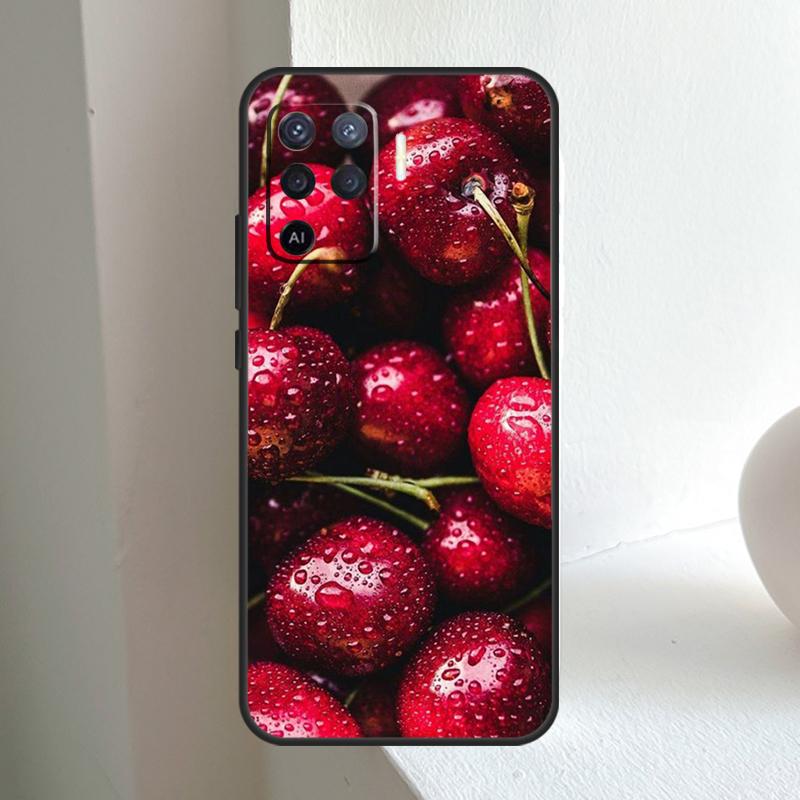 Чехол для телефона Food Fruit Red Cherry для OPPO A78 A98 A18 A38 A58 A5 A6 Pro A15 A17 A57 A16 A76 A96 A54 A74 A94 A40 A60 A80