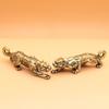 Solid Copper Tigers Keychain Trinket Car Keyrings Animal Figurines Tiger Key Chains DIY Hangings