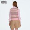 Teenie Weenie Women's Retro Fair Isle Stripe Knit Sweater Vest