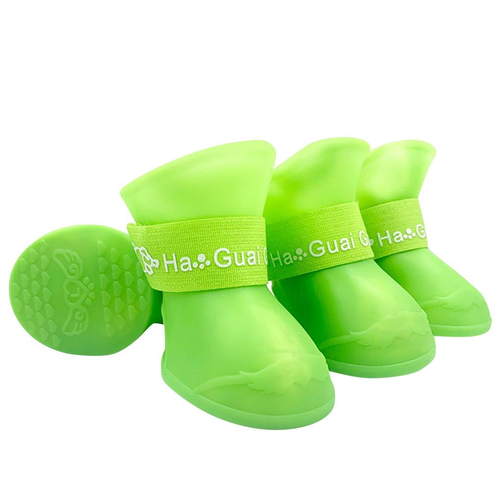 Dog Shoes Non-slip Foot Covers, Small Dog And Cat Pet Soft-soled Waterproof Rain Boots