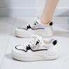 Summer New Korean Ins Breathable White Shoes Women's Hollowed Leisure Board Shoes Thick Bottom All-Matching Muffin