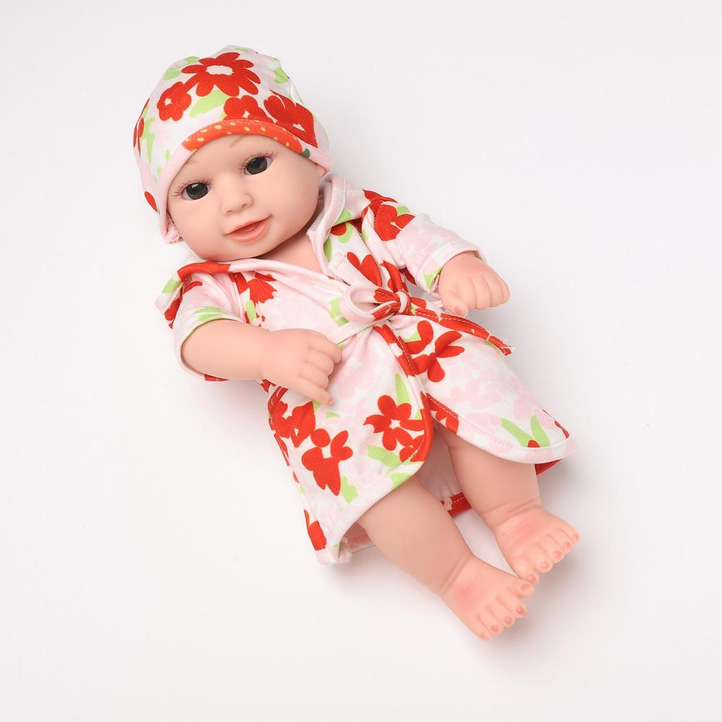 Силиконовая кукла-реборн 30 см - Мягкий спутник для сна и игрушка для детских ролевых игр