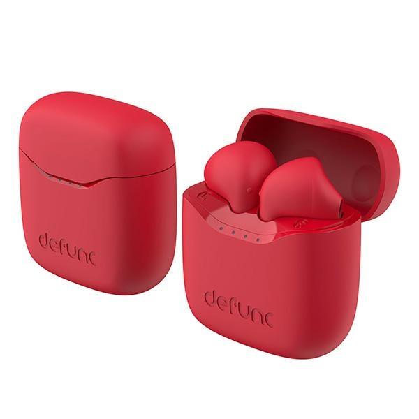 DeFunc Bluetooth 5.3 True Lite Wireless Headphones Red/Red 71465