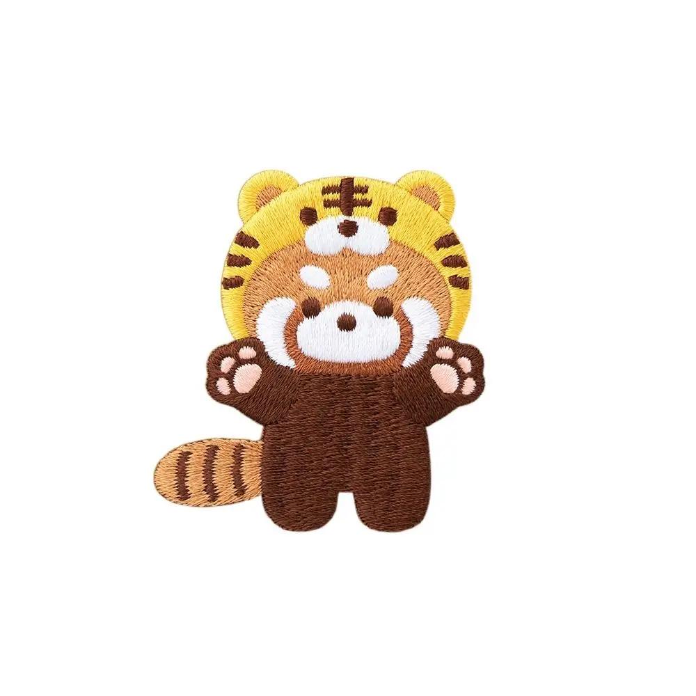 Брошь Красная Панда Панда Модная Медведь Тигр Животное Брошь Кролик Булавка Вышивка Красная Панда Булавка Подарок