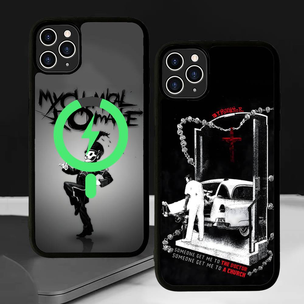 My Chemical Romance Phone Case For IPhone 17 16 Pro Max 15 14 Plus 11 13 12 Shockproof Magnetic For Magsafe Cover