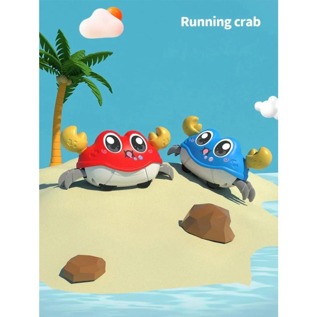 Инерционный ползающий краб, питомец, сенсорная игрушка для развития ребенка, мультяшный милый малыш, интерактивная игрушка для ходьбы Монтессори, подарок на 1, 2, 3 года