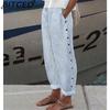 BITCED Women's Fashion Casual Solid Color Print Pants & Capris