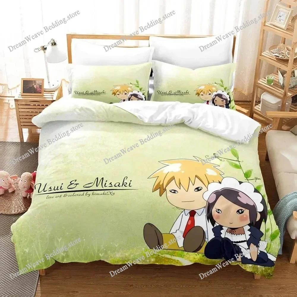 Kaichou Wa Maid-sama Комплект постельного белья Пододеяльник Комплект для кровати Чехол для одеяла Наволочка Одеяло Размер King Queen Мальчики Взрослые Домашний текстиль963