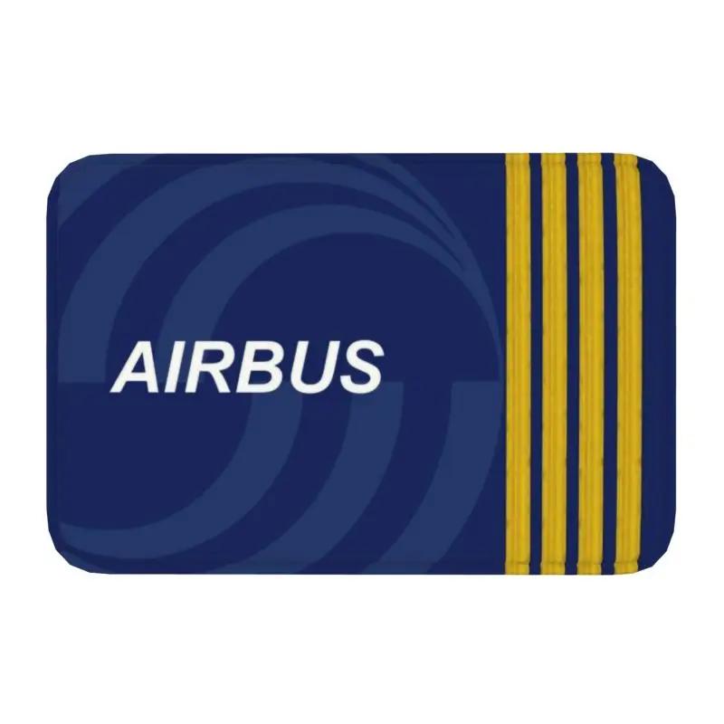 Персонализированный коврик для пилота истребителя Airbus, противоскользящий, для самолета, кухни, ванной комнаты, сада, 40x60 см